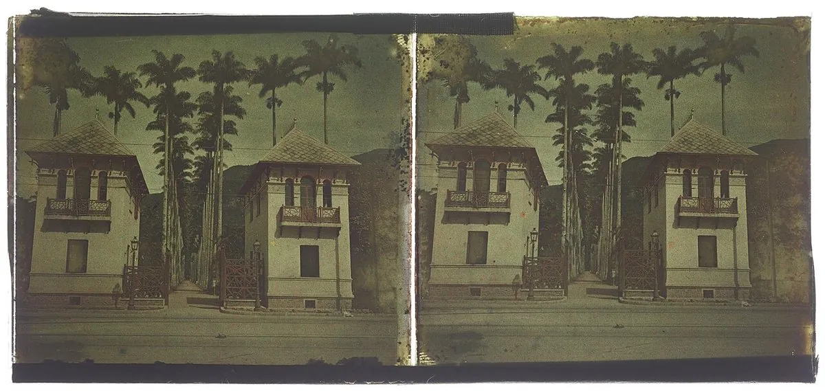Historic view of Jardim Botânico, Rio de Janeiro, c.1816 — Portão principal do Jardim Botânico