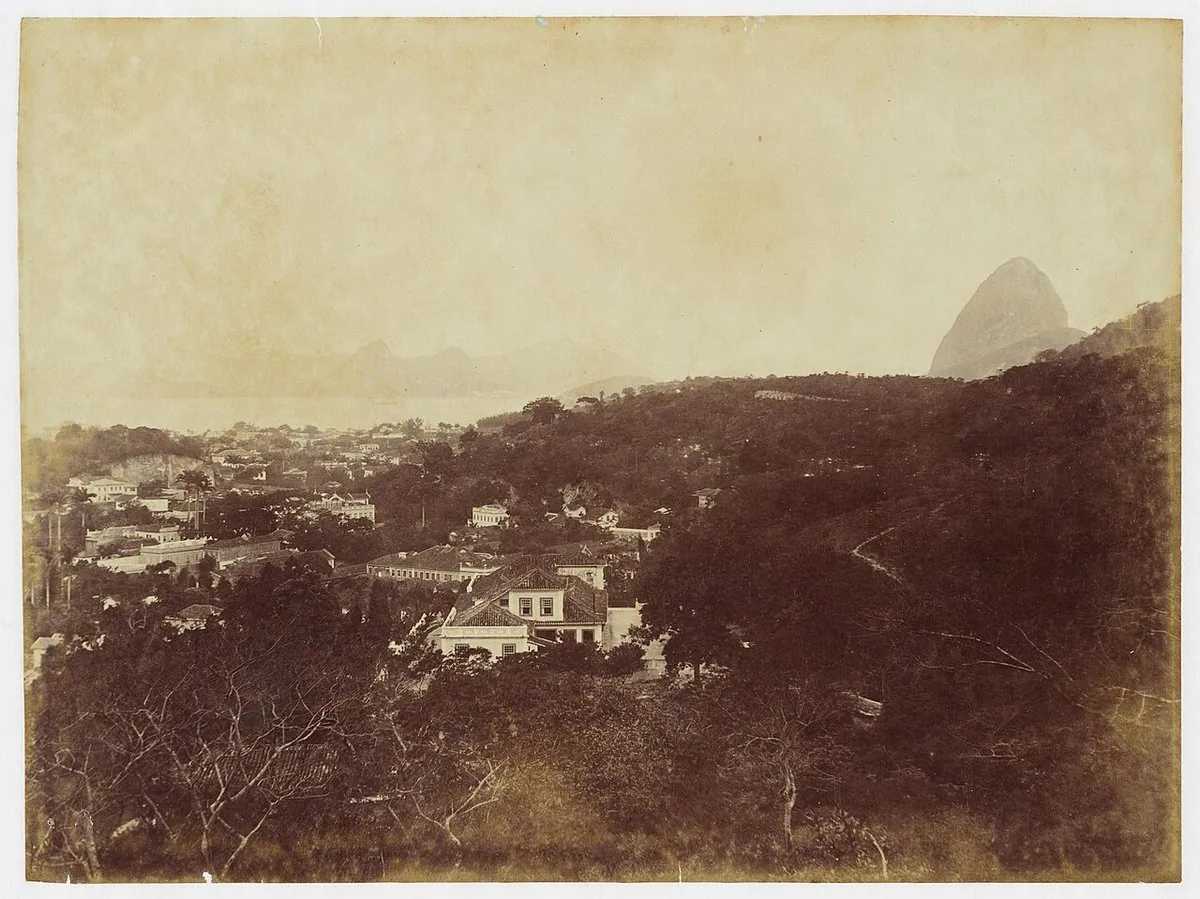 Historic view of Laranjeiras, Rio de Janeiro — Vista de Laranjeiras