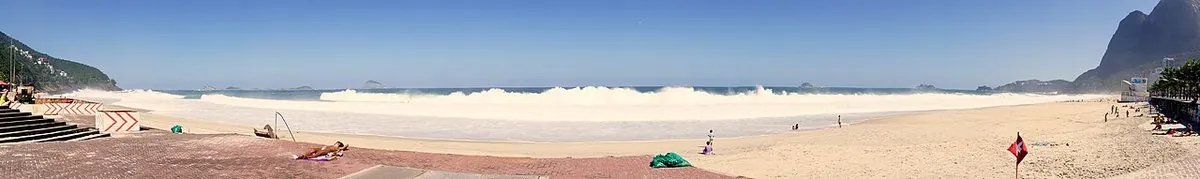 Historic view of São Conrado, Rio de Janeiro — Panorama of Sao Conrado beach