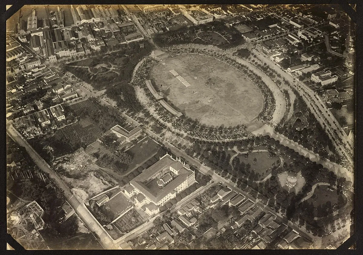 Historic view of São Cristóvão, Rio de Janeiro — Vista aérea do bairro de São Cristovão, destaque para o Campo de São Cristóvão