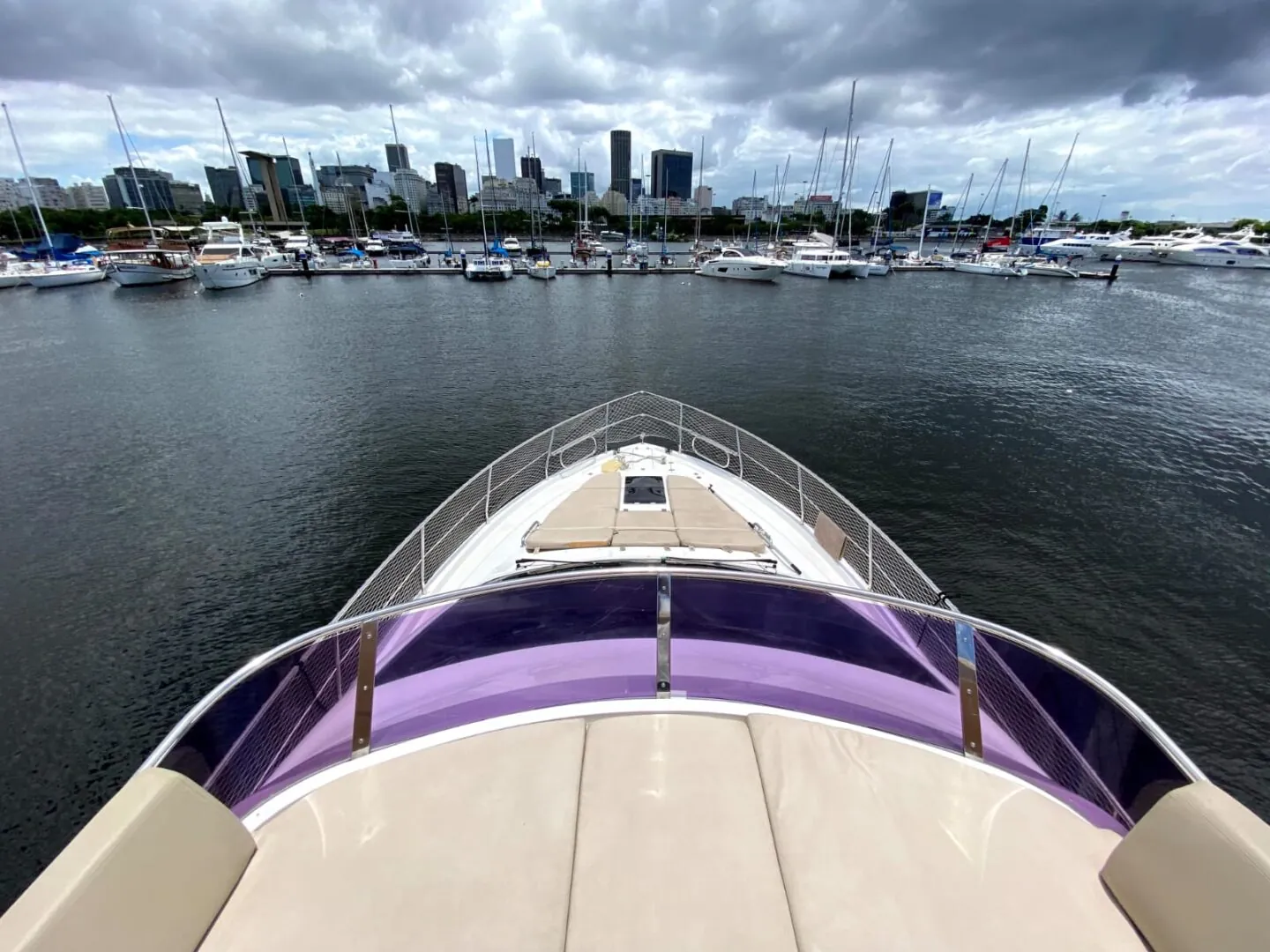 Speedboat on Guanabara Bay, Rio de Janeiro