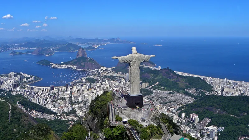 Christ the Redeemer overlooking Rio de Janeiro from Corcovado